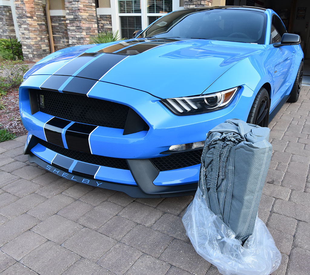 Our Automotive Addicts Shelby GT350 Gets the Proper Car Cover