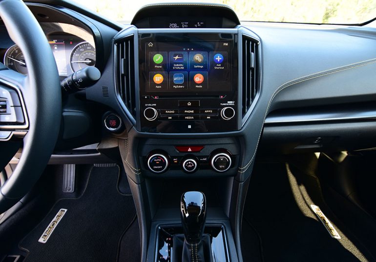 2021 subaru crosstrek sport 8-inch touchscreen