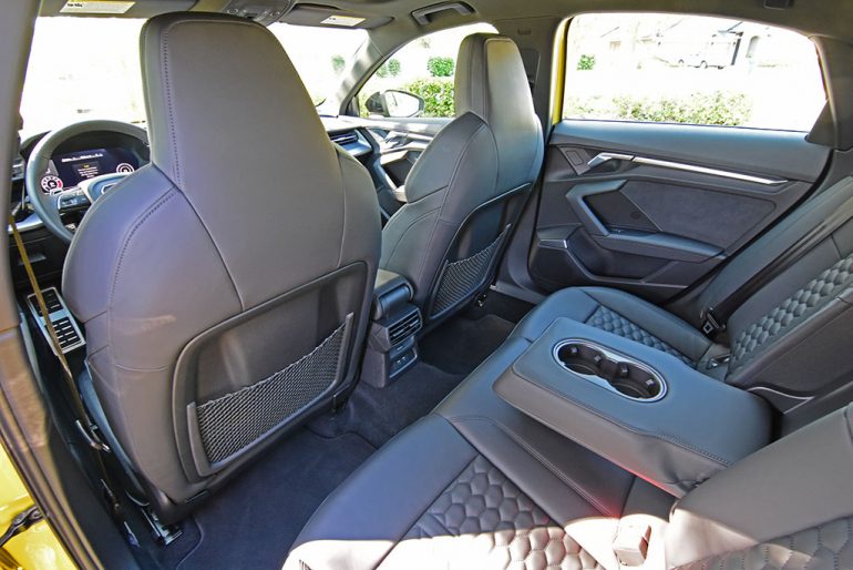 2022 audi rs3 interior rear