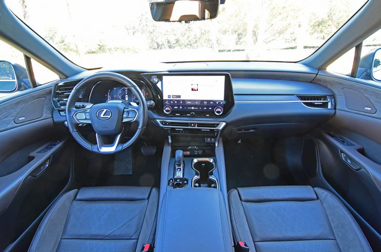 2023 lexus rx 350h luxury awd dashboard