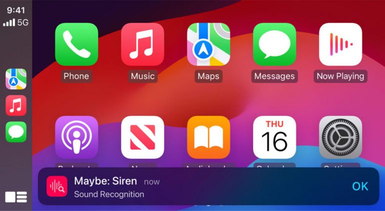 apple carplay ios18 update sound recognition