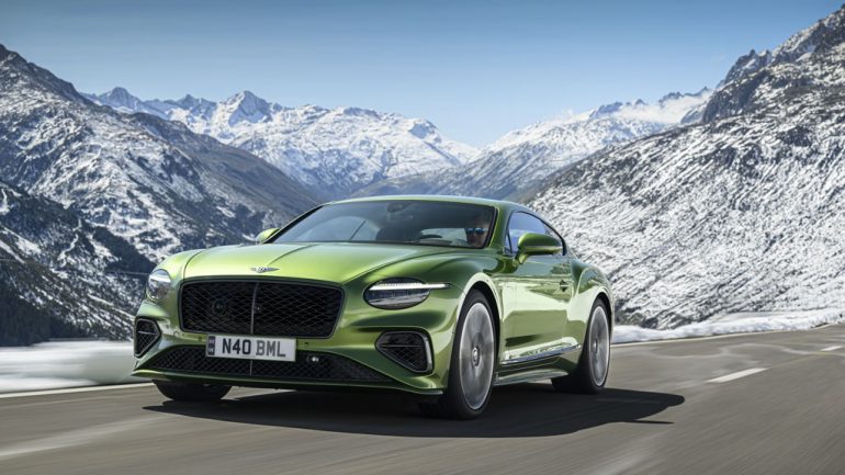 New 2025 Bentley Continental GT Speed “Electrifies” in the Swiss Alps: An Engineering Marvel