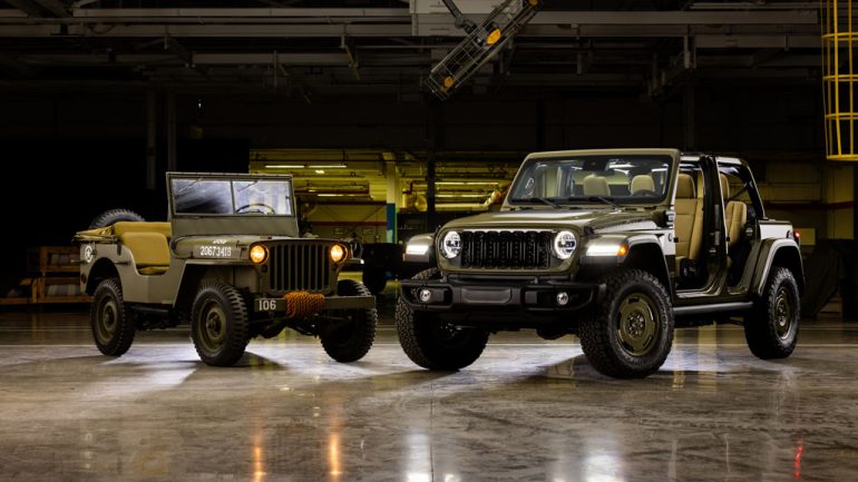 Jeep Celebrates Its Legacy with the 2025 Wrangler 4xe Willys ’41 Special Edition