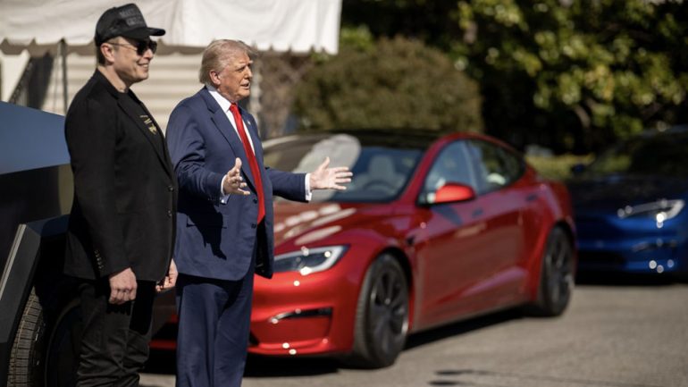 Trump Buys a Tesla Model S Plaid in a Puzzling Move Despite EV Criticism and Confusion